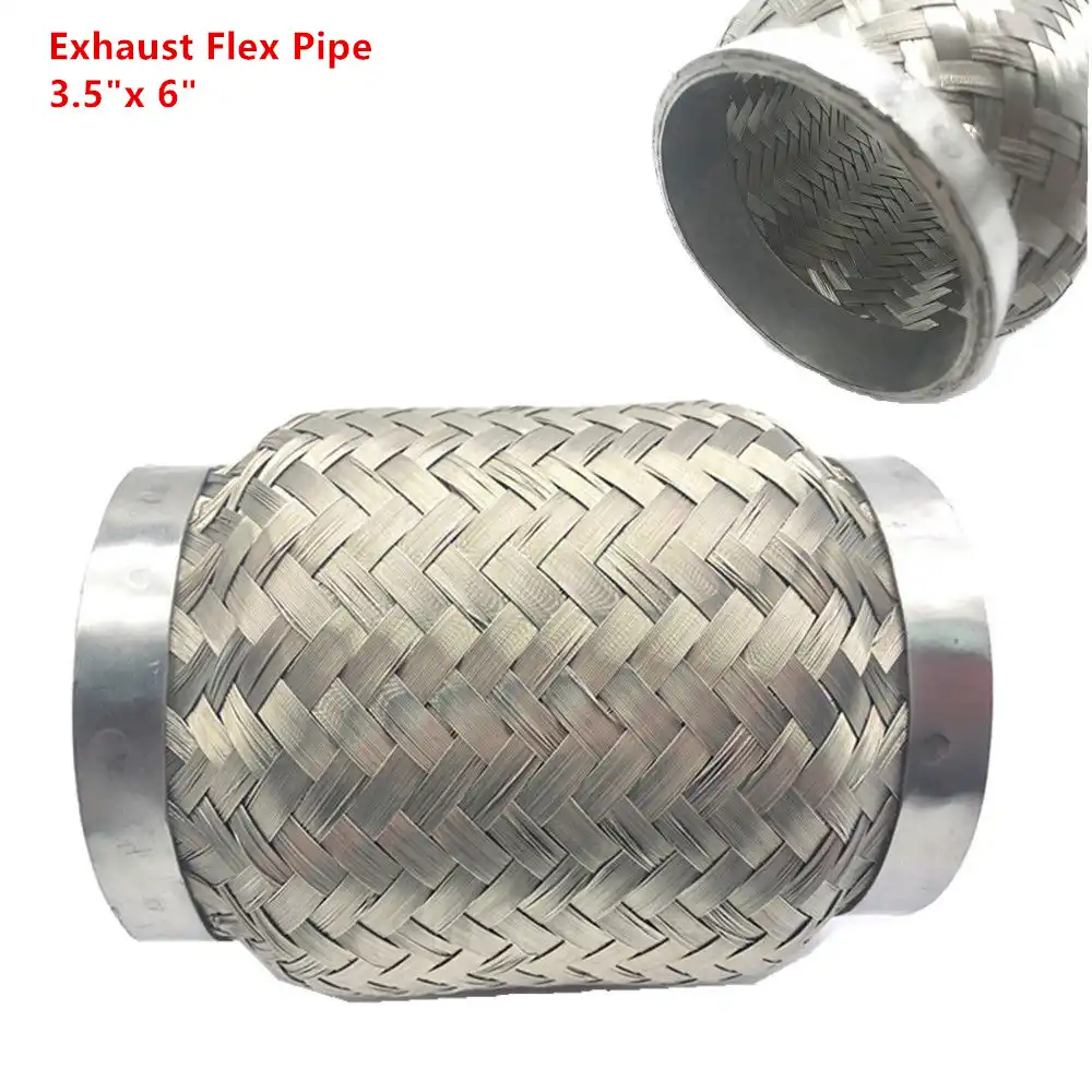 2pcs Weld On 3" x 6" Stainless Exhaust Flex Tube Joint Flexi Repair