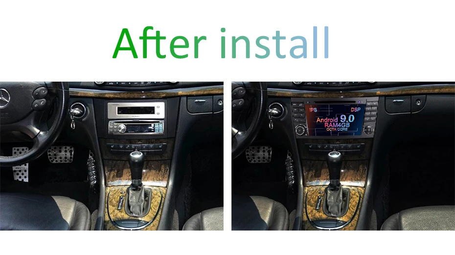 Sale Android 9.0 DSP IPS 64G Car Radio GPS For Mercedes Benz E-class W211 E200 E220 E300 E350 E240 E270 E280 CLS CLASS W219 2 DIN DVD 5