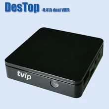 ТВ IP v 415 Смарт ТВ коробка двойной WiFi HD четырехъядерный 2,4G 5G wifi Linux Andro Система ip tv 5 шт./лот