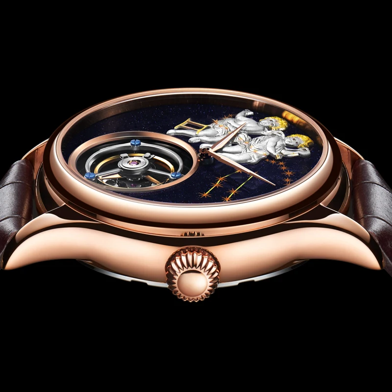 GUANQIN 2020 Real Tourbillon механические мужские часы с ручным заводом Лидирующий бренд