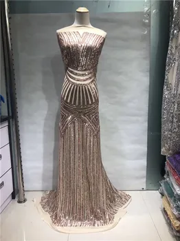 

French Lace Fabric High Quality Latest Lace Fabric Gold African Sequins Lace Fabric Embroidery Lace Trim For Wedding