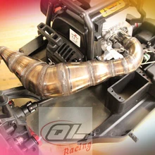 QL гоночная стальная выхлопная труба ручной работы для Losi багги для пустыни XL DBXL RCMK XCR