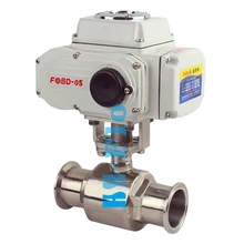 2-1/" из нержавеющей стали 304 Tri Зажим моторизованный Электрический движимый шаровой клапан AC220V