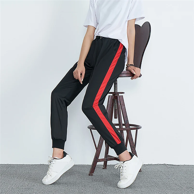 2018 Fashion Harem Pants Womens Autumn Casual Striped Hot Sale Sports Outwear Pants Hip Hop Pants Jogger Long Trousers F#S05 (4)
