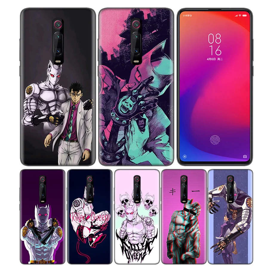 

Phone Pattern Black Rubber Soft Silicone Case Bag Cover for Redmi 7A Note 7 6 7S Y3 K20 Pro Core Shell Coque Killer Queen Anime