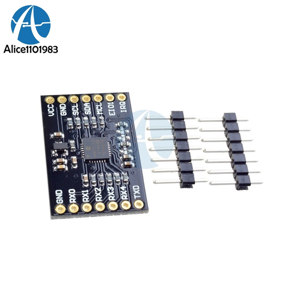 

I2C IIC DC 3.3V Proximity Touch Sensor Module MGC3130 3D Tracking Gesture Recognition Motion Controller Board