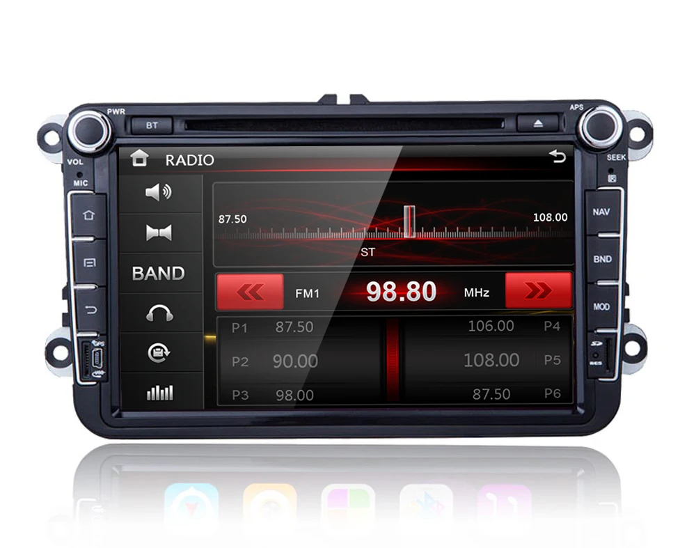 Clearance 8 inch in-dash Car DVD player with GPS navigation,audio Radio stereo,USB/SD BT/TV Canbus,car multimedia headunit for VW universa 2