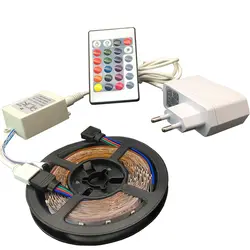 2835SMD3528 5 м Светодиодные ленты свет 16ft без Водонепроницаемый Гибкая RGB DC 12 В 300 светодио дный s украшения дома праздник Рождества проволока