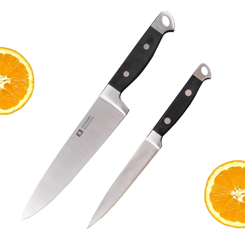 Фирменные кухонные ножи, ножи из нержавеющей стали для очистки овощей, нож для нарезки хлеба, нож для измельчения мяса, рыбы, кухонная принадлежность, инструменты - Цвет: Chef Utility Knife