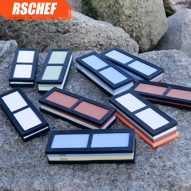 Water Stone Dual Whetstone Knife Sharpener Sharpening Flattening sharpening grinding stone oil