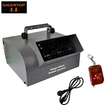Freeshipping Portable Dual Powered Bubble Machine Three Roller Heavy Duty 200W For Theater Nightclub Party Effect CE ROHS