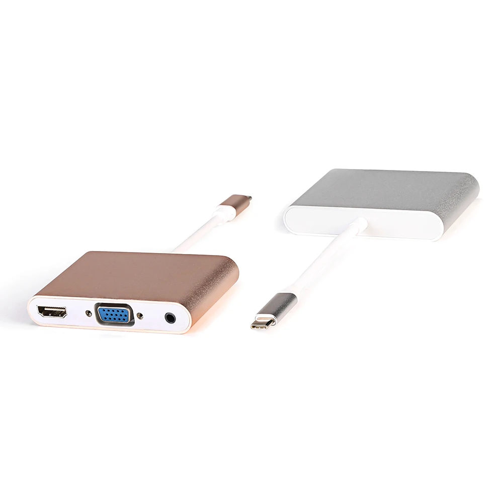 USB C HDMI VGA Adapter Thunderbolt 3 Type C to HDMI VGA Cable for MacBook Samsung S10S9S8 Huawei Mate 2010 P20 Pro USB-C HDMI (6)