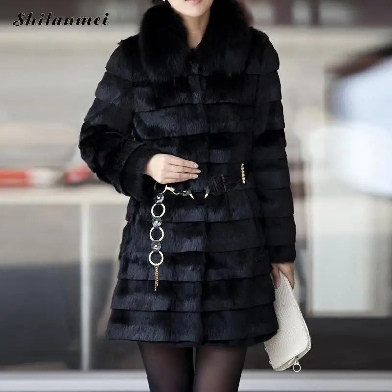 Пальто из искусственного меха женская теплая шикарная верхняя одежда с длинным рукавом черная белая розовая элегантная осенне-зимняя шуба куртка Верхняя одежда для вечеринки