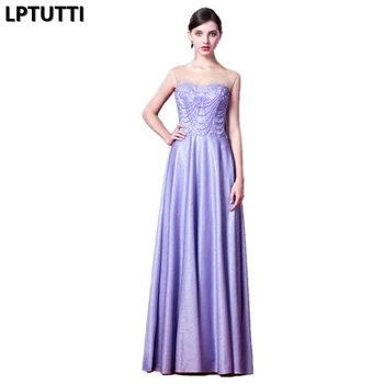 

LPTUTTI Beading Crystal New For Women Elegant Date Ceremony Party Prom Gown Formal Gala Events Luxury Long Evening Dresses