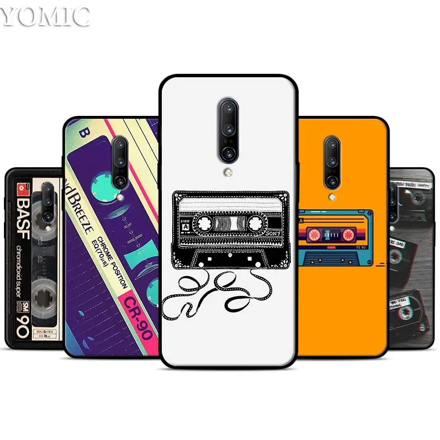 Classic retro cassette tape Silicone Case for font b Oneplus b font font b 7 b
