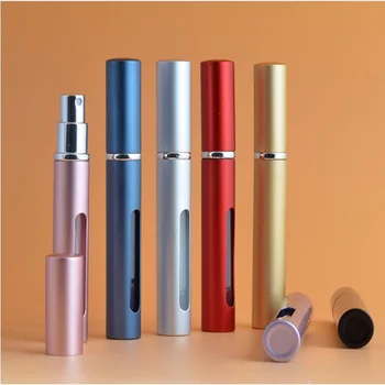 

Mini Travel Portable Refillable Convenient Empty Perfume Atomizer Bottle Pump Scent Spray Case 5ML Cosmetic Containers Hot