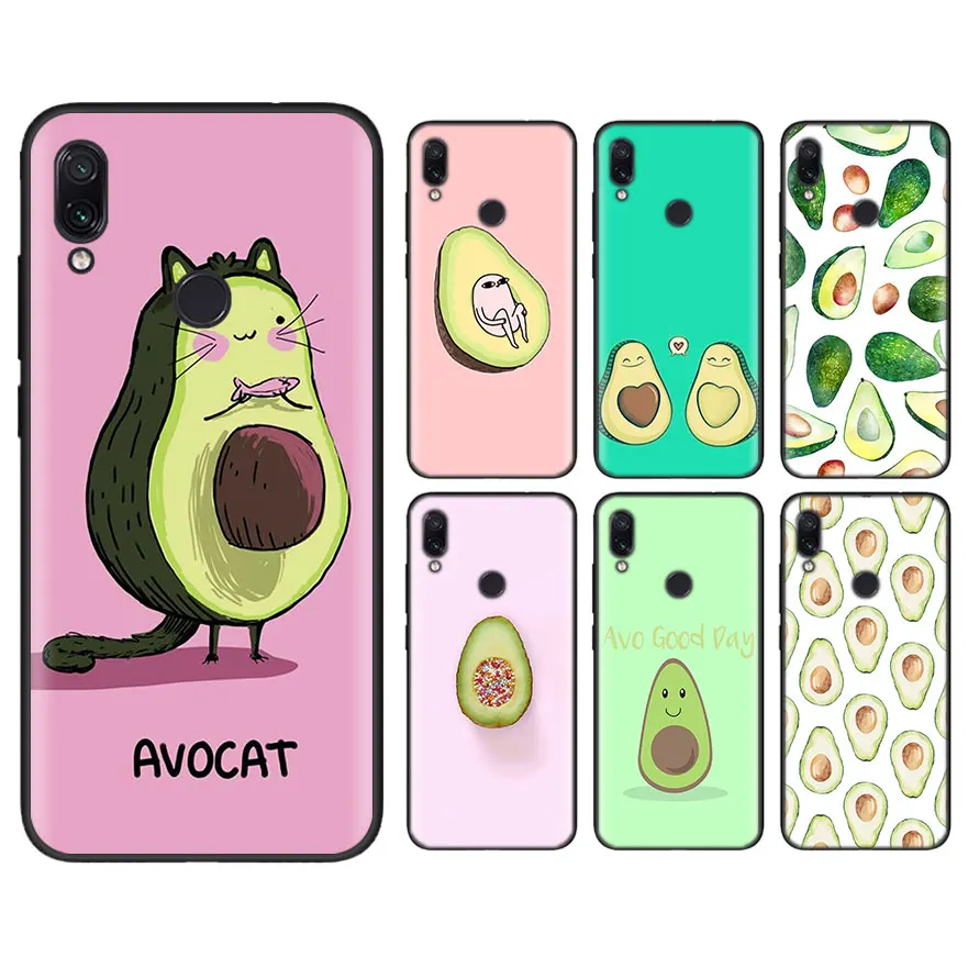 

Black Soft Case for Xiaomi Redmi Note 5 Pro 6 7 Pro 5 6 6A Avocado Case for Mi 9 8Lite Mix 3 Play A2 Lite