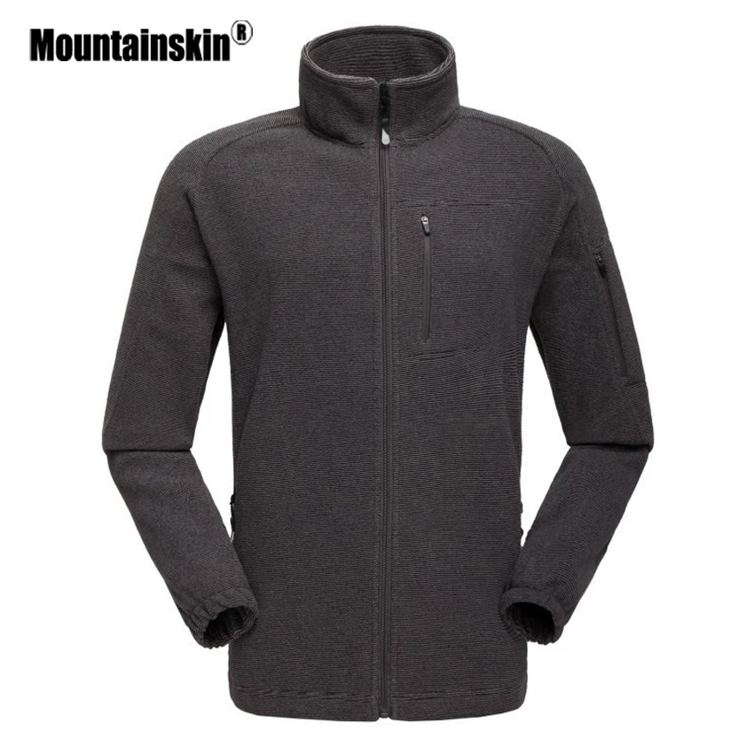 

Mountainskin 2018 New Autumn Spring Men's Jacket Fleece Male Coats Fashion Men Slim Fit Outerwears Solid Brand Clothing SA516