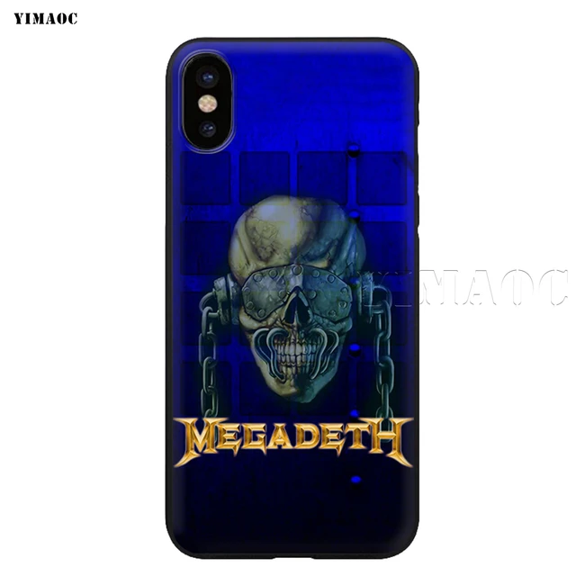 YIMAOC Megadeth Soft Silicone Case for iPhone XS Max XR X 8 7 6 6S Plus