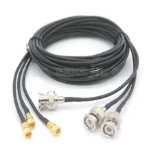 Connecteurs mâle 10-32UNF à BNC mâle pour capteur d'accélération de Vibration, câbles de test 0.5M-3M, 1 pièces