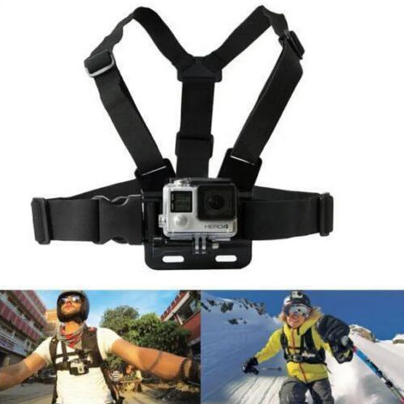 Chest Strap Mount Belt for Gopro Hero 5 4 Xiaomi yi 4K Action Camera Chest Mount Harness for Go Pro SJCAM SJ4000 Sport Cam Fix-5