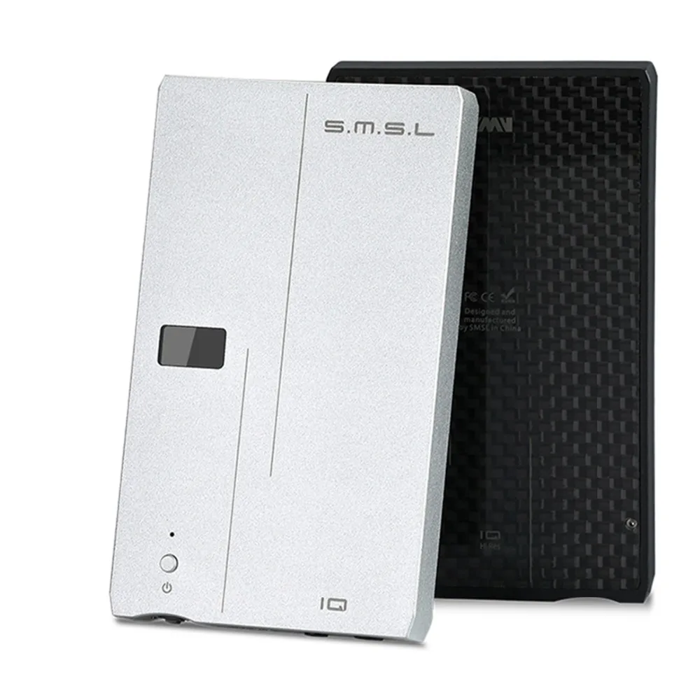 SMSL IQ MINI USB HIFI Portable headphone Amplifier with DAC DSD512 PCM 768kHZ built in chargeable battery 2 5mm and 3 5mm output