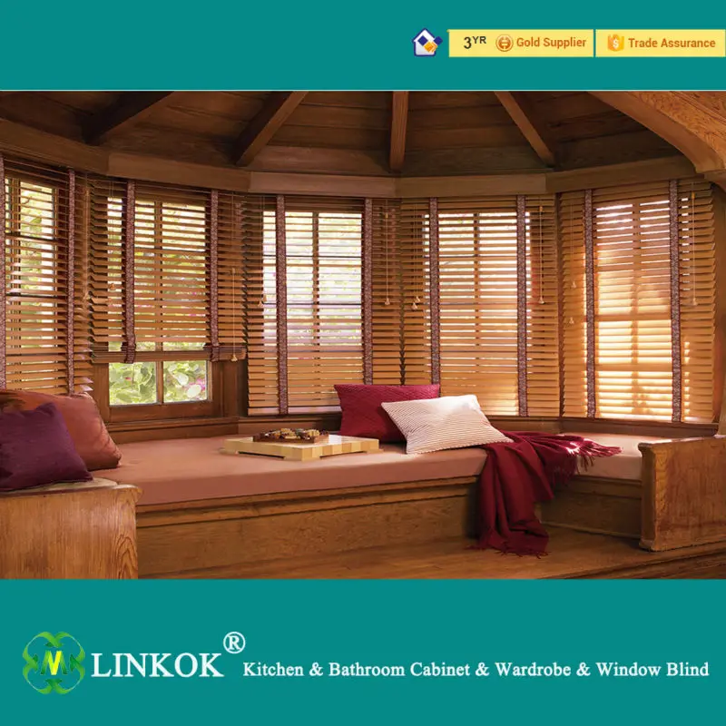 Linkok Furniture Modern Design Wholesale Home Hotel Wood Blinds In