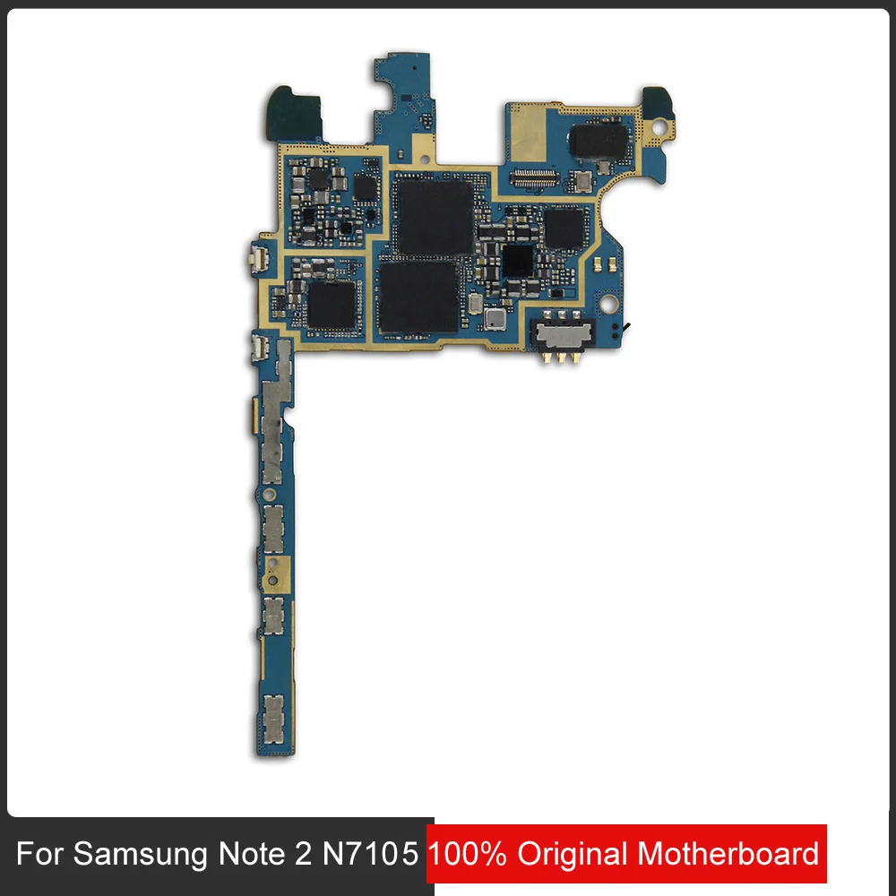 Оригинальная и европейская версия разблокированная основная плата для samsung Galaxy Note 2 N7105 материнская плата с чипами