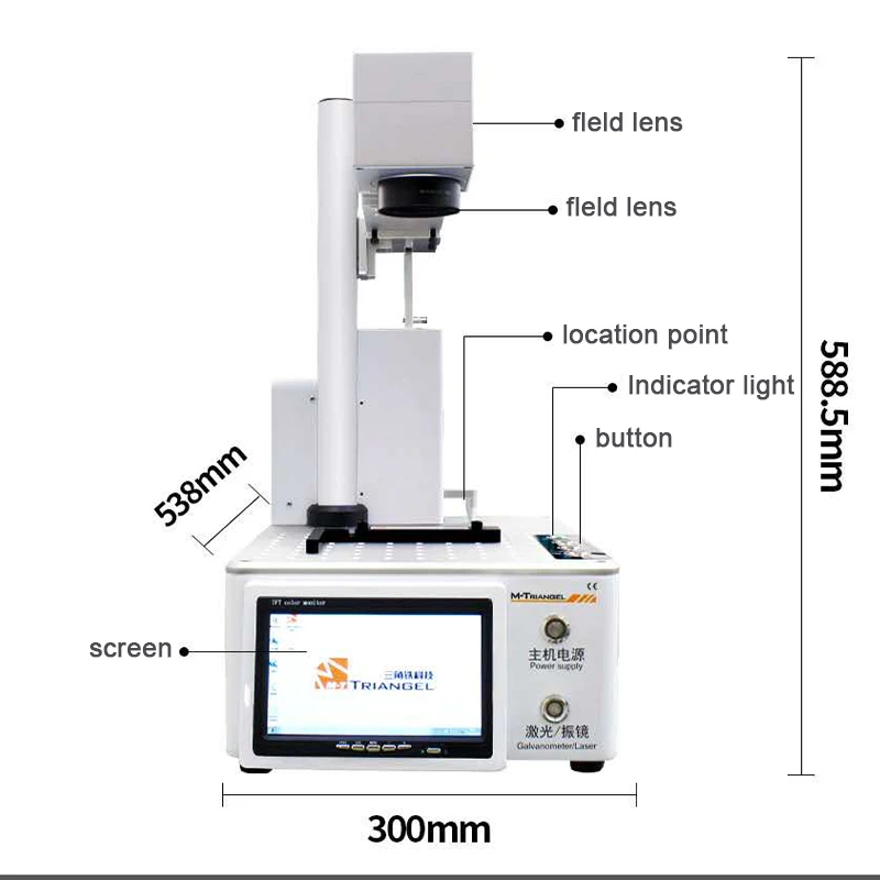 New M-triangel DIY printer CNC Laser Cutting For iphone 11 Xs Xsmax X Back Glass Remover Lcd Frame Repair Laser Separate Machine