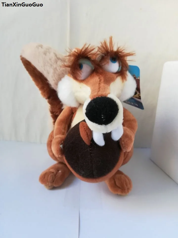 

movie tv cartoon squirrel 18cm plush toy lovely squirrel soft doll kid's toy birthday gift w1901