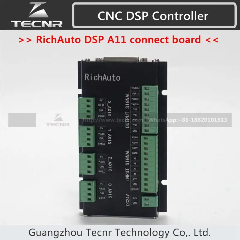 Подлинная richuto DSP A11 A12 A15 A18 Соединительная плата только 3 оси система управления движением с английским языком