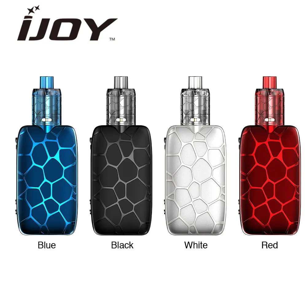 Оригинал 162 Вт IJOY Mystique TC комплект с Mystique сетчатый бак 2 мл/3 мл и расширенный IWEPAL чипсет без 18650 батареи против капитана PD1865