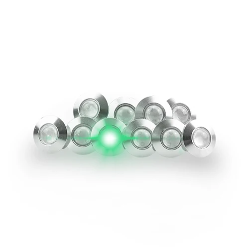 Green silver shell CARLITS 1 шт. ультра тонкий диаметр 23 мм Автомобильный светодиодный орлиный глаз светильник водонепроницаемый дневные ходовые огни DRL черный/серебристый корпус для всех автомобилей - Цвет: Green silver shell