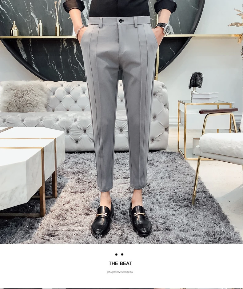 Новинка 2019 года, весенне-летний хлопковый мужской спортивный костюм в китайском стиле, однотонные штаны, простые Беговые брюки в
