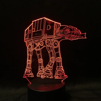 

Children Sleep 3D Night Light AT-AT Imperial Walker LED Desk Lamp Home Decor USB Table Lampara Home Decor Light Drop Shipping