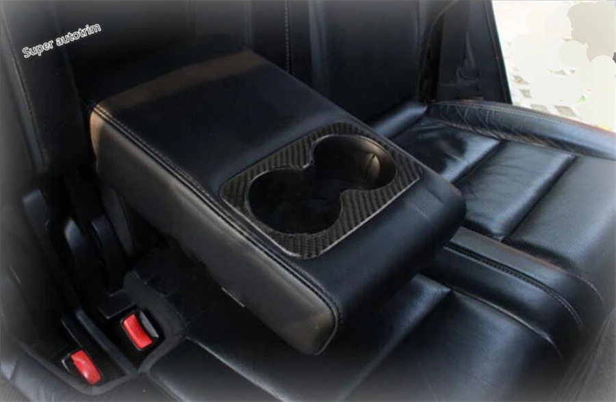

Lapetus Rear Seat Water Cup Holder Frame Cover Trim 1 Pcs ABS For Jeep Grand Cherokee 2014 2015 2016 Chrome / Carbon Fiber Look