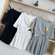 Tracksuit Women Two Piece Outfits Matching Sets Top and Pants Biker Shorts Smiley Print T-Shirt + Wide Leg Pants Skirt Set Tracksuit Women Two Piece Outfits Matching Sets Top and Pants Biker Shorts Smiley Print T-Shirt + Wide Leg Pants Skirt Set