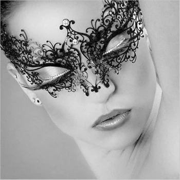 

PARTY MASK Hot Sell High Quality masquerade masks black vintage blue red purple Venetian Metal Laser Cut Party Masks