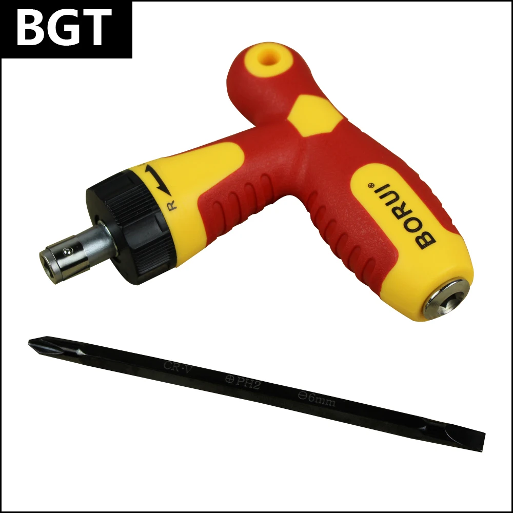 Newest T Type Automatic Screwdriver PP Handle With CR V Steel