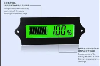 

12V-48V Lead-acid Lithium Blue LCD Voltmeter Meter Battery Capacity Tester Indicator Monitor Analyzer 12V 24v 36v 48v Car