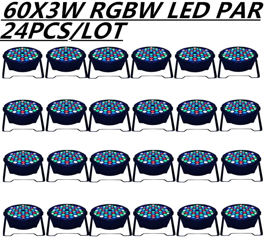 24 шт./60X3 W светодиодный Par свет LED Par-прожектор RGB DMX512 управления светодиодное