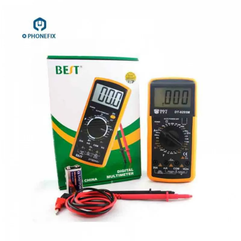 

9205M Professional Handhold Digital Multimeter Cell Phone Diagnostic Tool With buzzer Tester Meter for Phone motherboard Repair