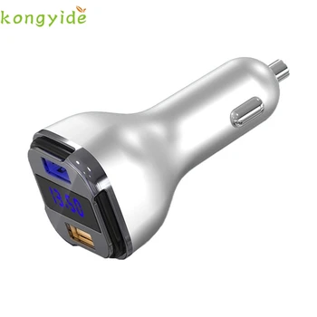 

KONGYIDE Dual USB Car phone Charger Digital Led Display Car-Charger Car Charger Adapter Voltage Current vehicle auto charger #A