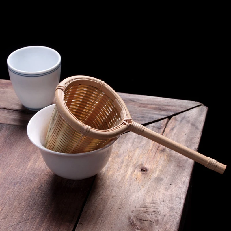 

Nature Bamboo Tea Strainer Filter Colander Infuser Handmade Weave Crafts Novelty Tea Tool Kung Fu Tea Gadgets Gift