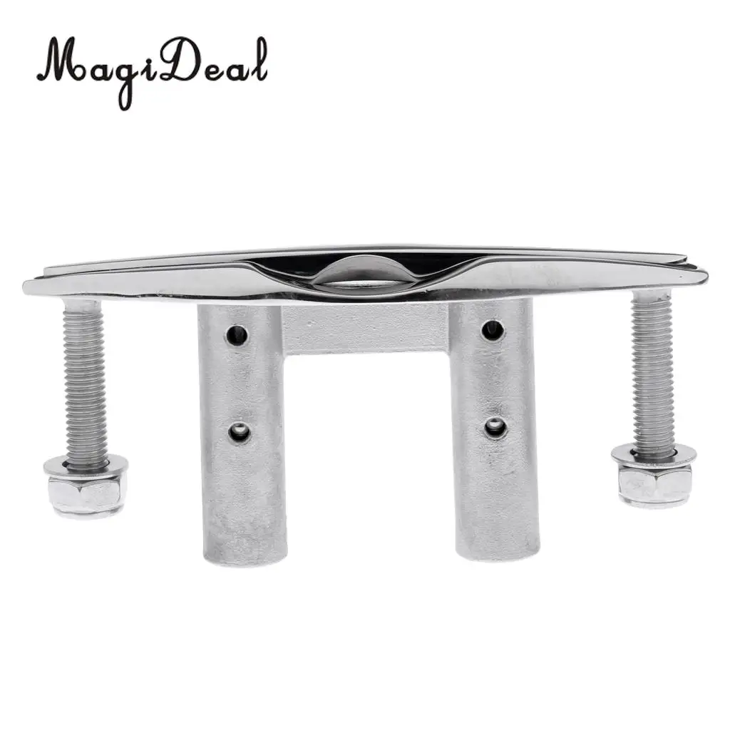 Boat//Marine 6/" 155mm 316 STAINLESS STEEL PULL-UP CLEAT// POP-UP FLUSH MOUNT LIFT