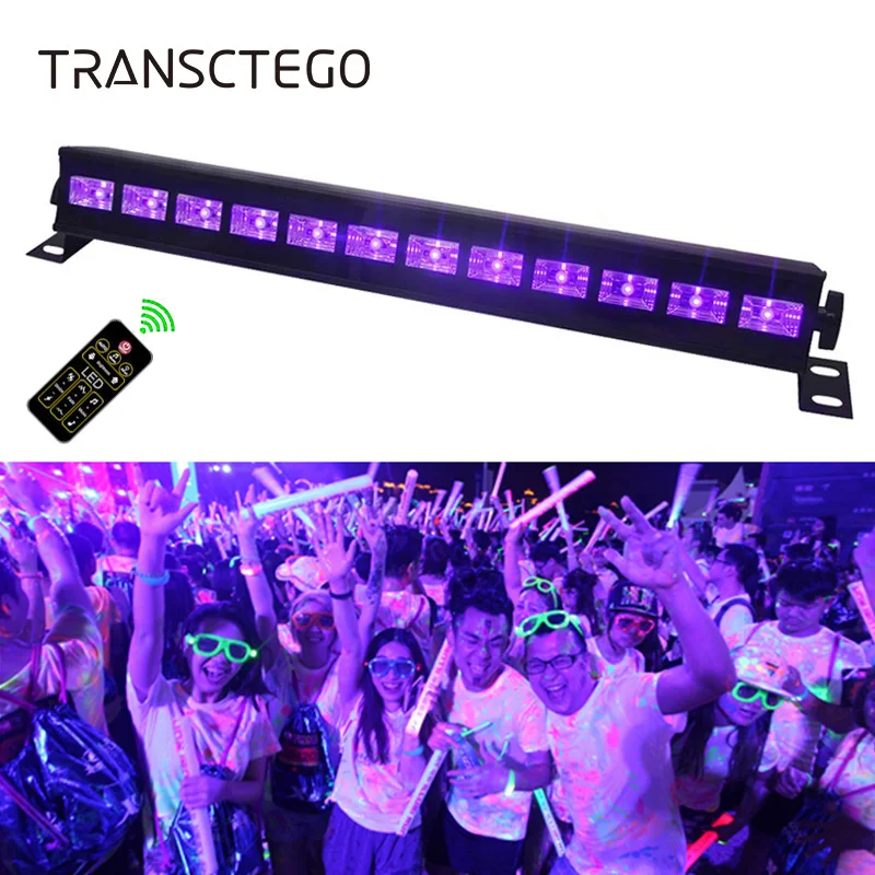 

Purple 6/9/12 LED UV Light Disco Light DMX 512 Party Lights Par Blacklight DJ Stage Lamp Laser Projector Bar Christmas Wall Lamp