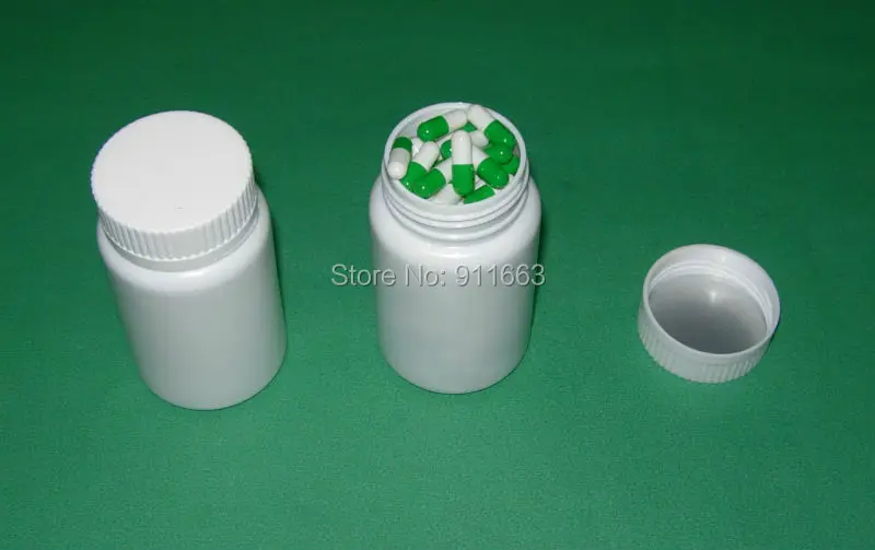 

100 ml bottles,1 piece ! Medical plastic bottles for empty capsules,capsules,pills,granules,pellets etc--PE bottles material.