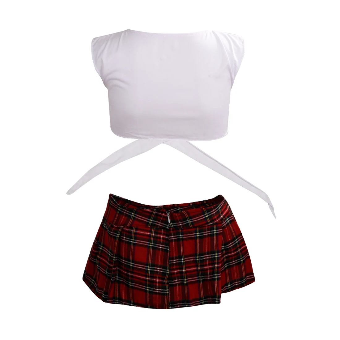 

Hot White with Red School sexy lingerie Game uniform Student japanese kimono girls Maid Costumes erotic clothing pyjamas