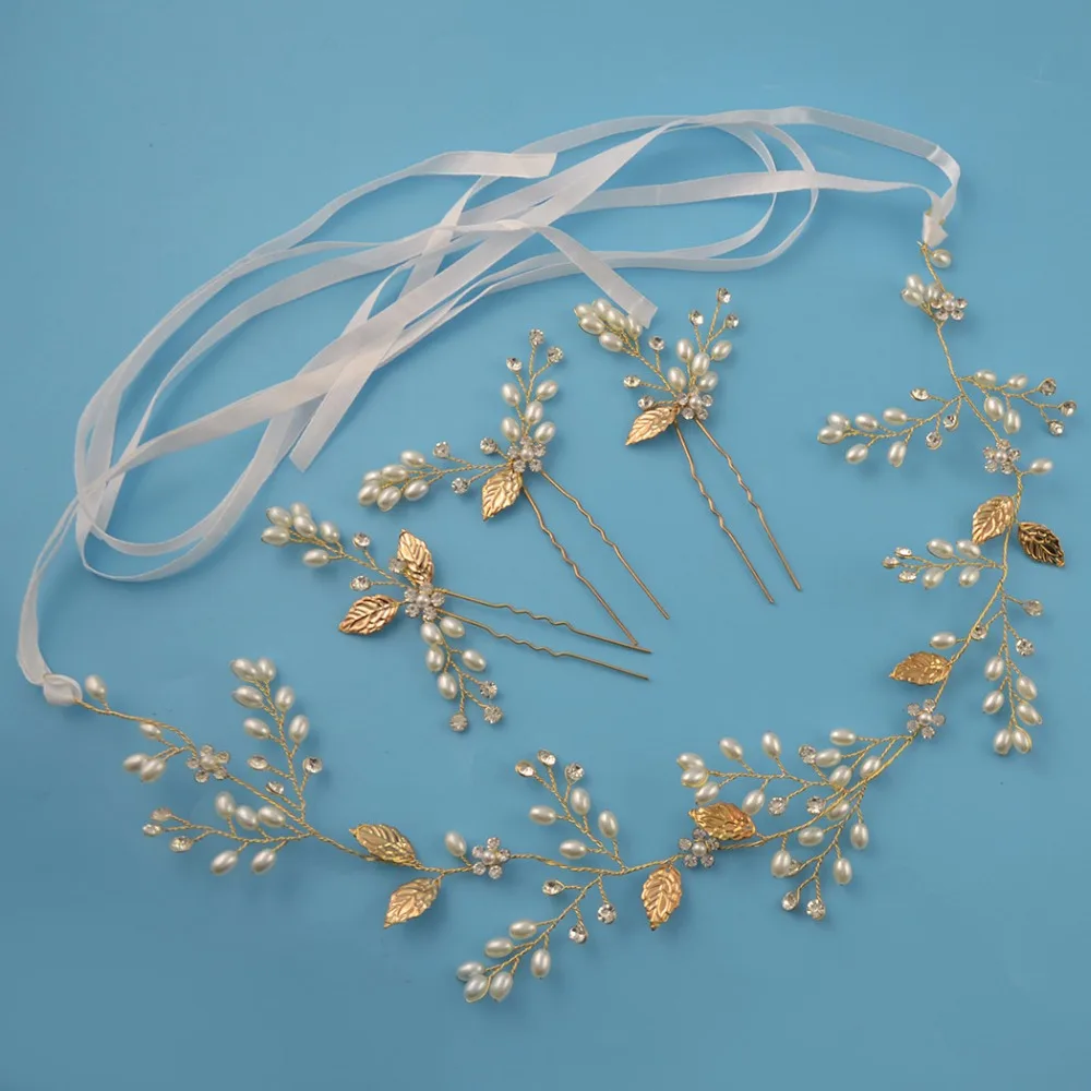 Leaf Bridal hair accessories Wedding Headpiece Hair jewelry crown bride