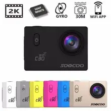 soocoo C30 Wifi Ultra HD 2 K 2,0 экран 170 градусов регулируемый водонепроницаемый Спорт на открытом воздухе Экшн камера
